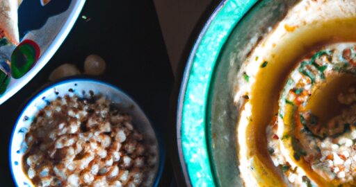 Hummus s piniovými oříšky