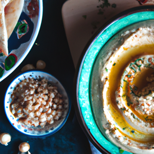 Hummus s piniovými oříšky