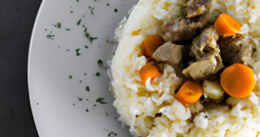 Smažený rýžový nákyp s kuřecím masem