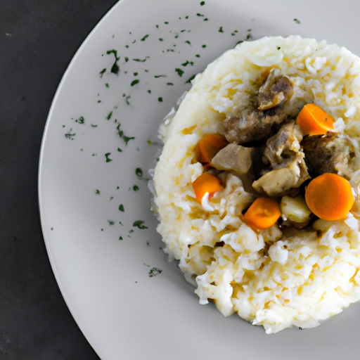 Smažený rýžový nákyp s kuřecím masem