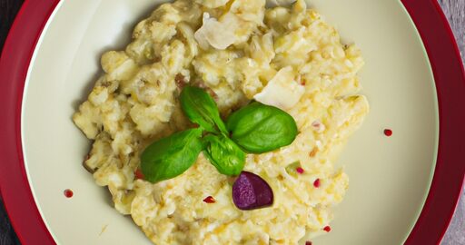 Risotto s hříbky a parmazánem.