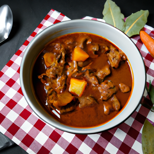 Hovězí bourguignonský guláš s houbami