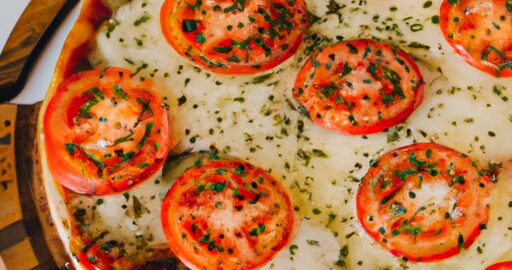 Italská pizza s rajčaty a mozzarellou.