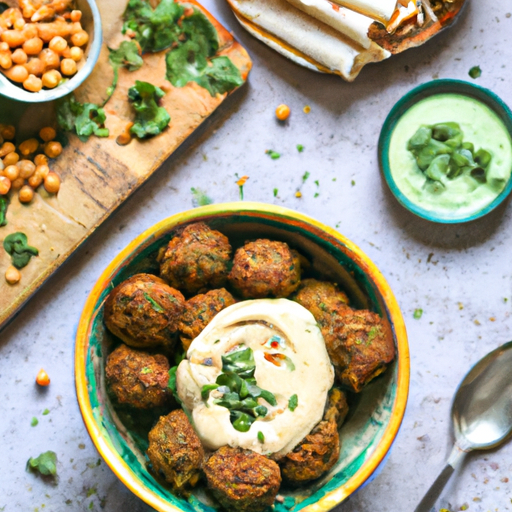 Recept na falafel s hummusem.