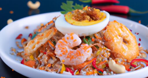 Indonéský nasi goreng s krevetami