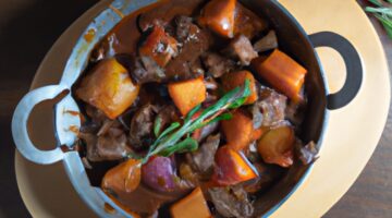 Hovězí Bourguignon se smetanou