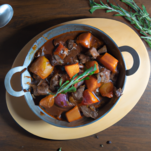 Hovězí Bourguignon se smetanou