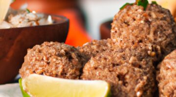 Recept na jehněčí kibbeh s piniovými oříšky