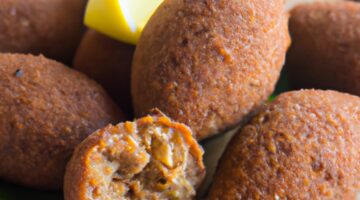 Kibbeh, irácký masový knedlík.