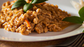 Kořeněný jehněčí pokrm s rýží