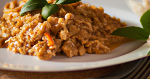 Kořeněný jehněčí pokrm s rýží