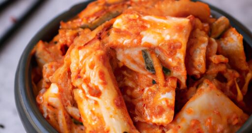 Kimchi – klasický pikantní korejský pokrm.