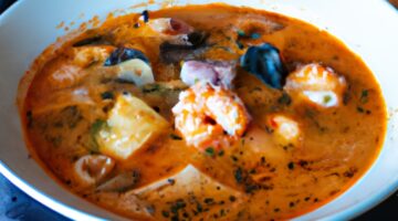 Bouillabaisse rybí polévka s chlebem