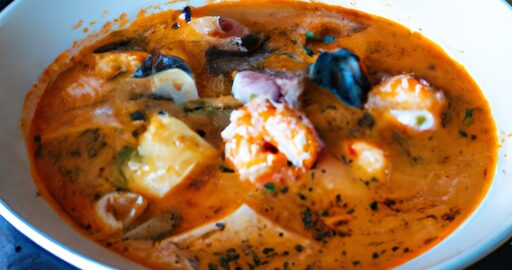 Bouillabaisse rybí polévka s chlebem