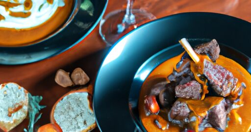 Hovězí dušená na červeném víně