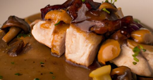 Kuřecí marsala s houbami