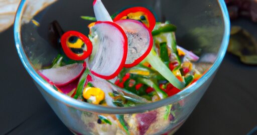 Ceviche z červeného chobotnice
