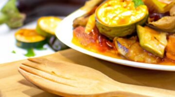 Ratatouille se zapečenými brambory.