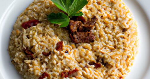 Houbové rizoto s petrželkou