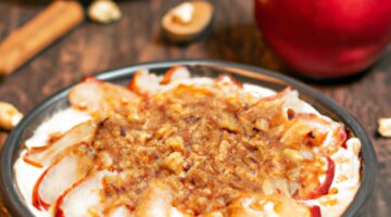 Červený tofů s ovocem.