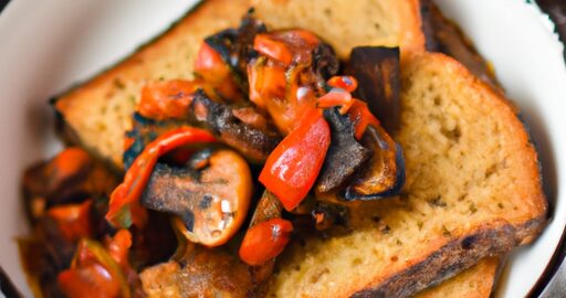 Sicilská caponata s paloučkovým chlebem