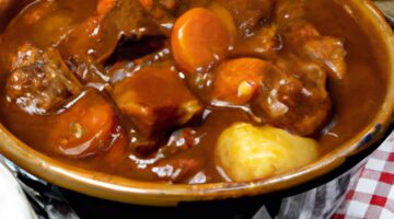 Hovězí Bourguignon s houbami a šalotkou