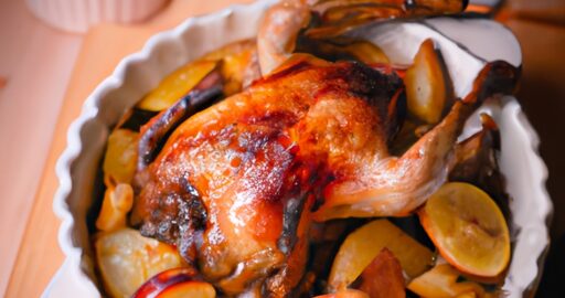 Kuřecí maso se šťavnatou omáčkou.