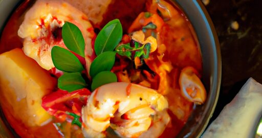 Bouillabaisse rybí polévka s krusty.