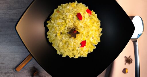 Rizoto s hříbky a šafránem.