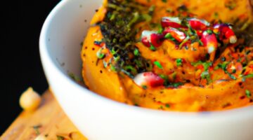 Dýňový hummus s granátovými semínky