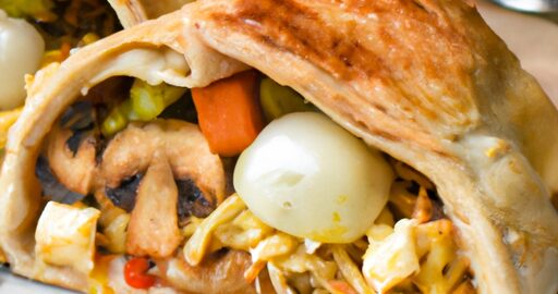 Pita plněná kuřecím masem