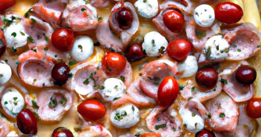 Kuřecí tarte flambee.