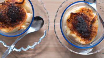 Suflé se sýrem a šunkou.