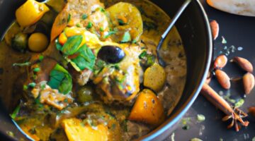 Kuřecí tajine s citronem a olivami