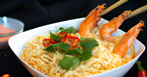 Ramen s vajíčkem a krevetami