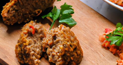 Kibbeh – pikantní bulgur koule.