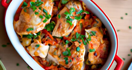 Ratatouille s poulet a bramborem.