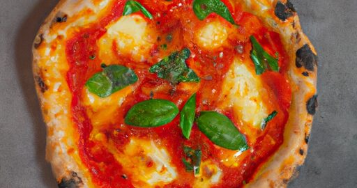 Pizza Margherita plná chuťových lahůdek.