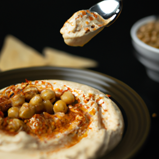Hummus s cizrnovou pastou andbonbovým salátem