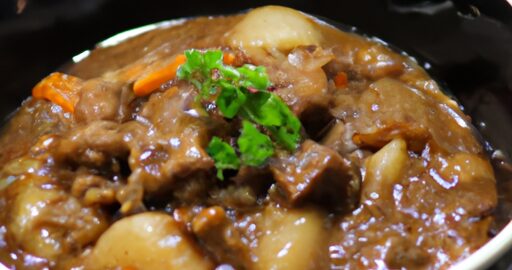 Cibulová polévka sýrovým krutonem