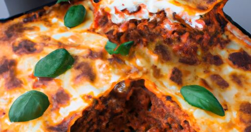 Lasagne bolognese smetanová omáčka