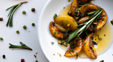 Kuře s citronem a olivami.