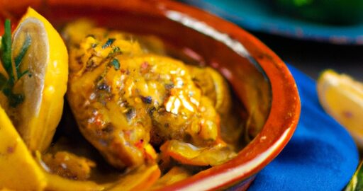 Tajine s citrónem a olivami