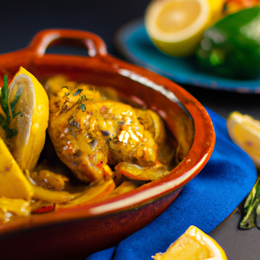 Tajine s citrónem a olivami