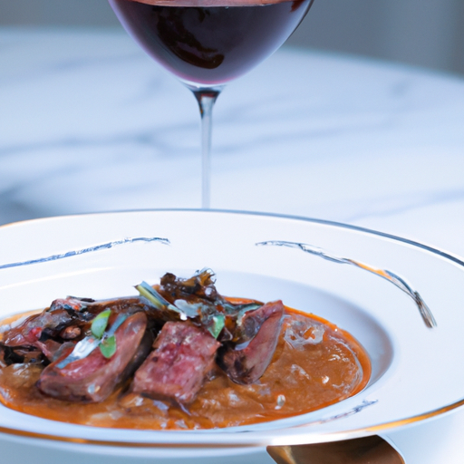 Hovězí burgundské s vínem