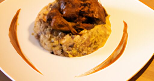 Kuře v kari omáčce s rýží.