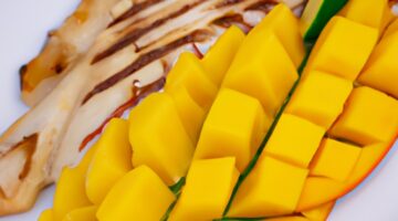 Kuře na grilu s ananasem.