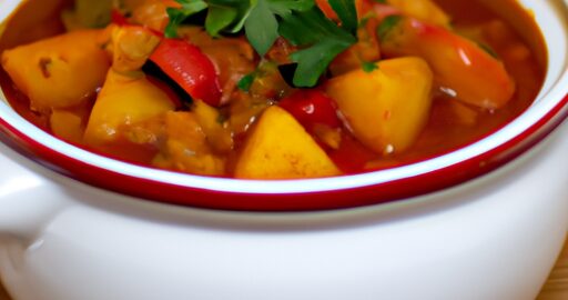 Rajčatová polévka s fazolkami