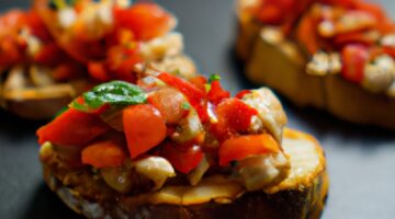 Jednoduchá italská rajčatová bruschetta