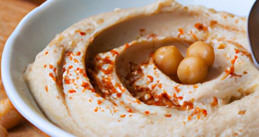 Hummus s tahini a olejem.
